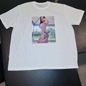 XRated Urban Fashion White Graphic Tee - Short Sleeve